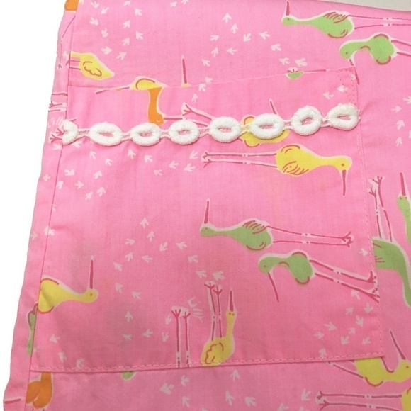 LILLY Pulitzer Beachcomber Bird Shift Dress Rare White Label Vintage Girl Lined - Picture 4 of 10